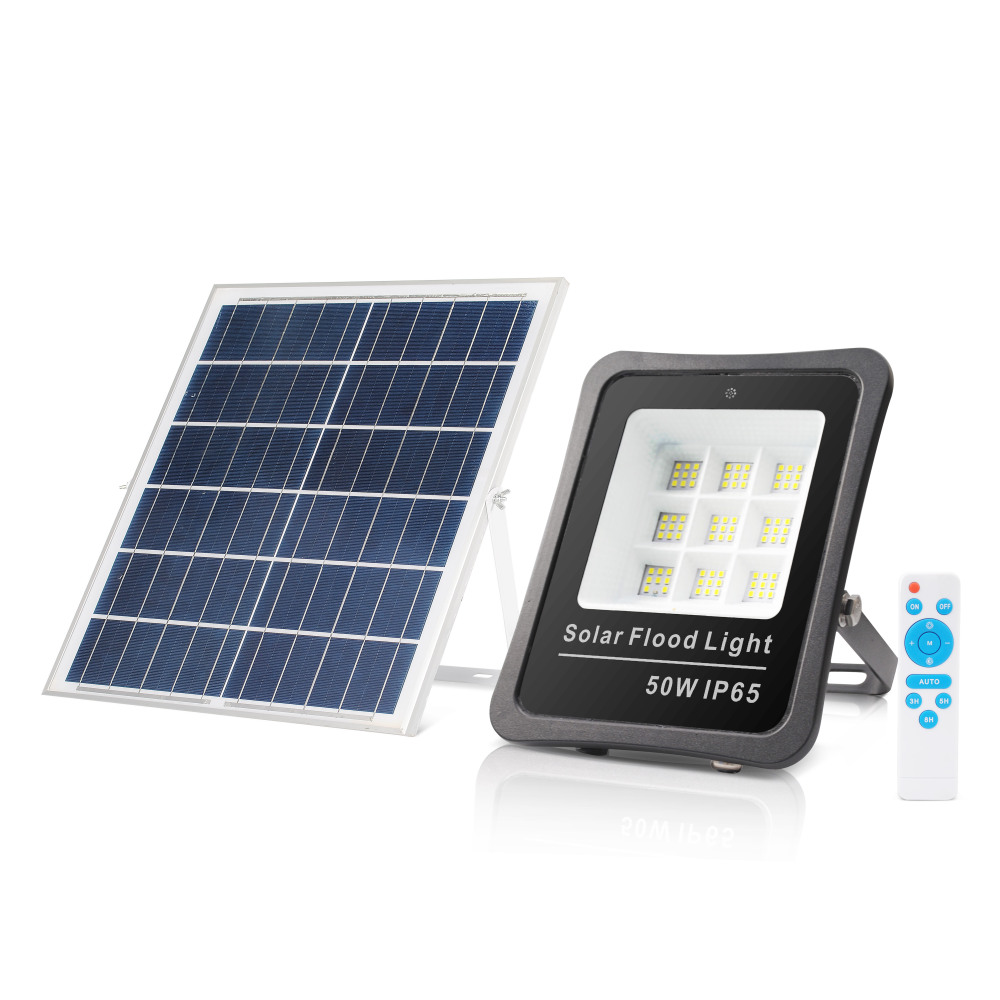 50W / 100W / 200W / 300W / 400W / 500W NXS-HA01 Solar LED Flood Light Black Or Grey Private Mold