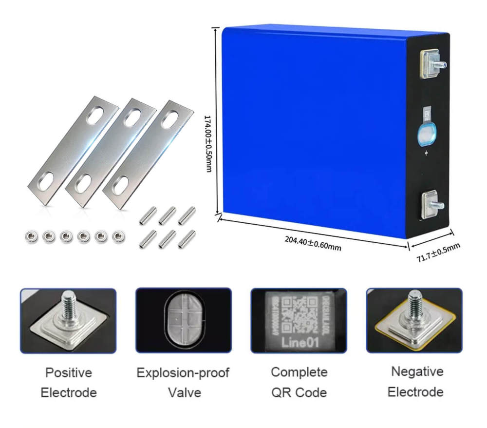 Us Stock 3.2v 280ah REPT Deep Cycles Lifepo4 Battery for 12v 24v Battery Pack