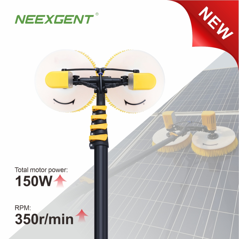 New best Lightweight 3.5m/5.5m/7.5m Neexgentsolar X43 Double Head  Solar Panel Cleaner  Brushless Dual-Purpose Version