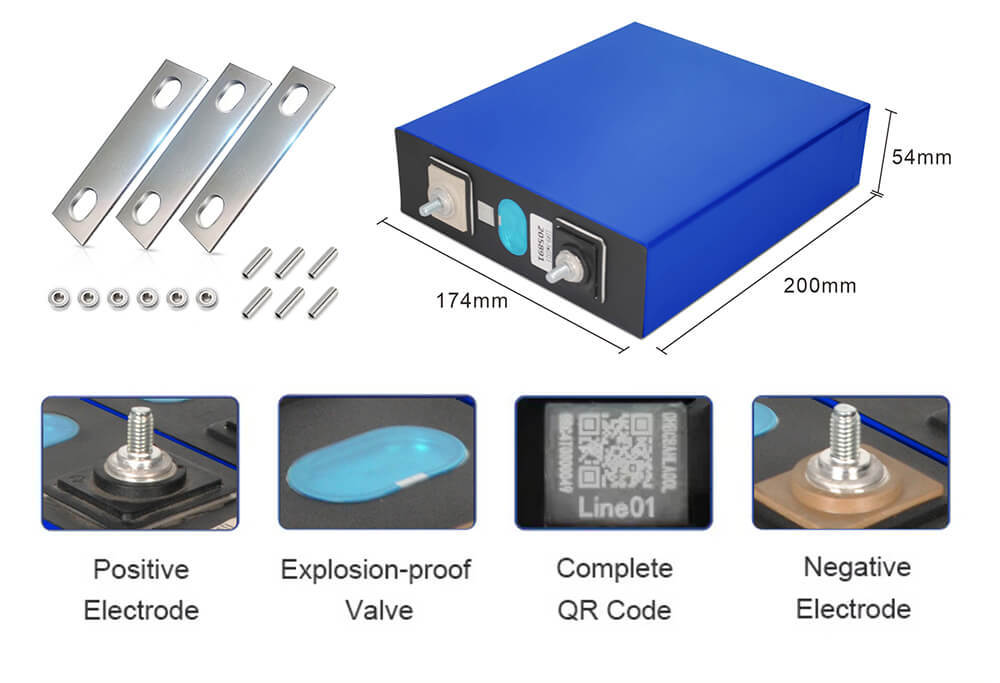 REPT 3.2v 205ah Grade A Lifepo4 Battery Cell for Diy 280ah Battery Case