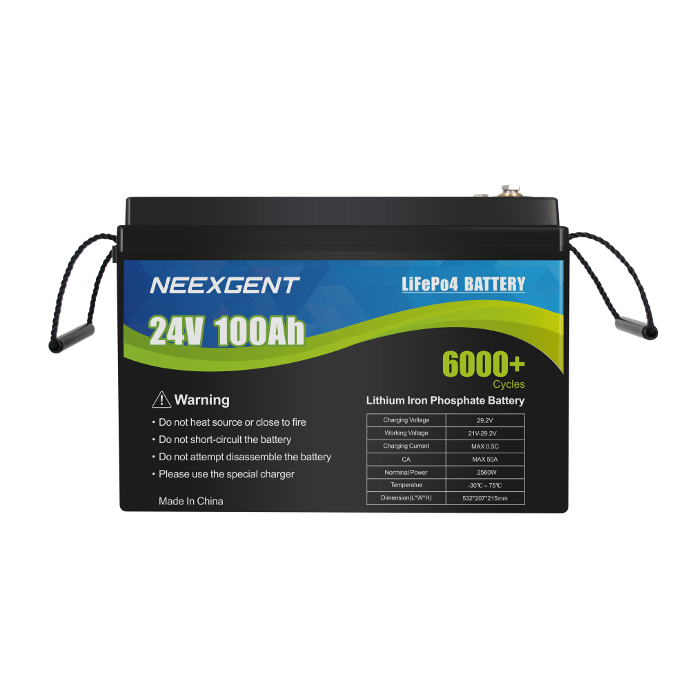 Neexgentsolar 24v 50ah Rechargeable Lifepo4 Battery Pack for Electric Vehicle
