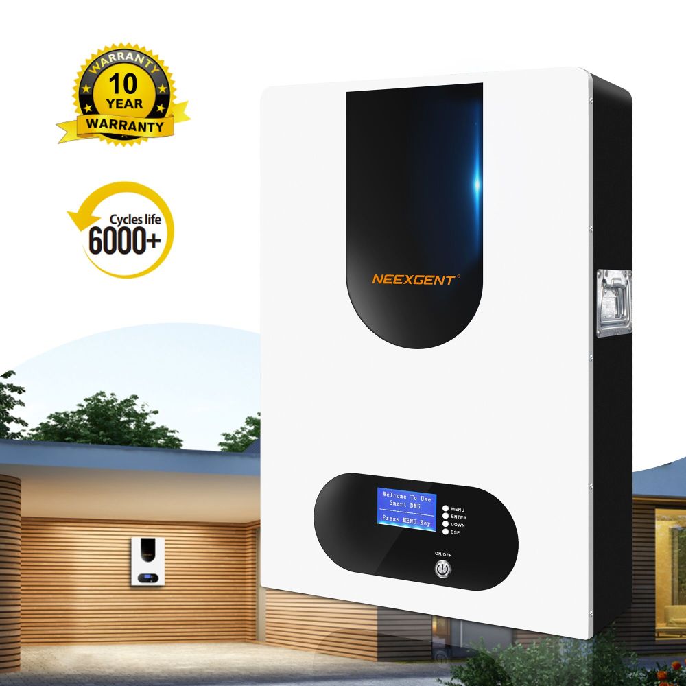 Neexgentsolar 48v Patented 100ah 200ah Powerwall Lifepo4 Battery for 10kw 20kw Solar Energy System