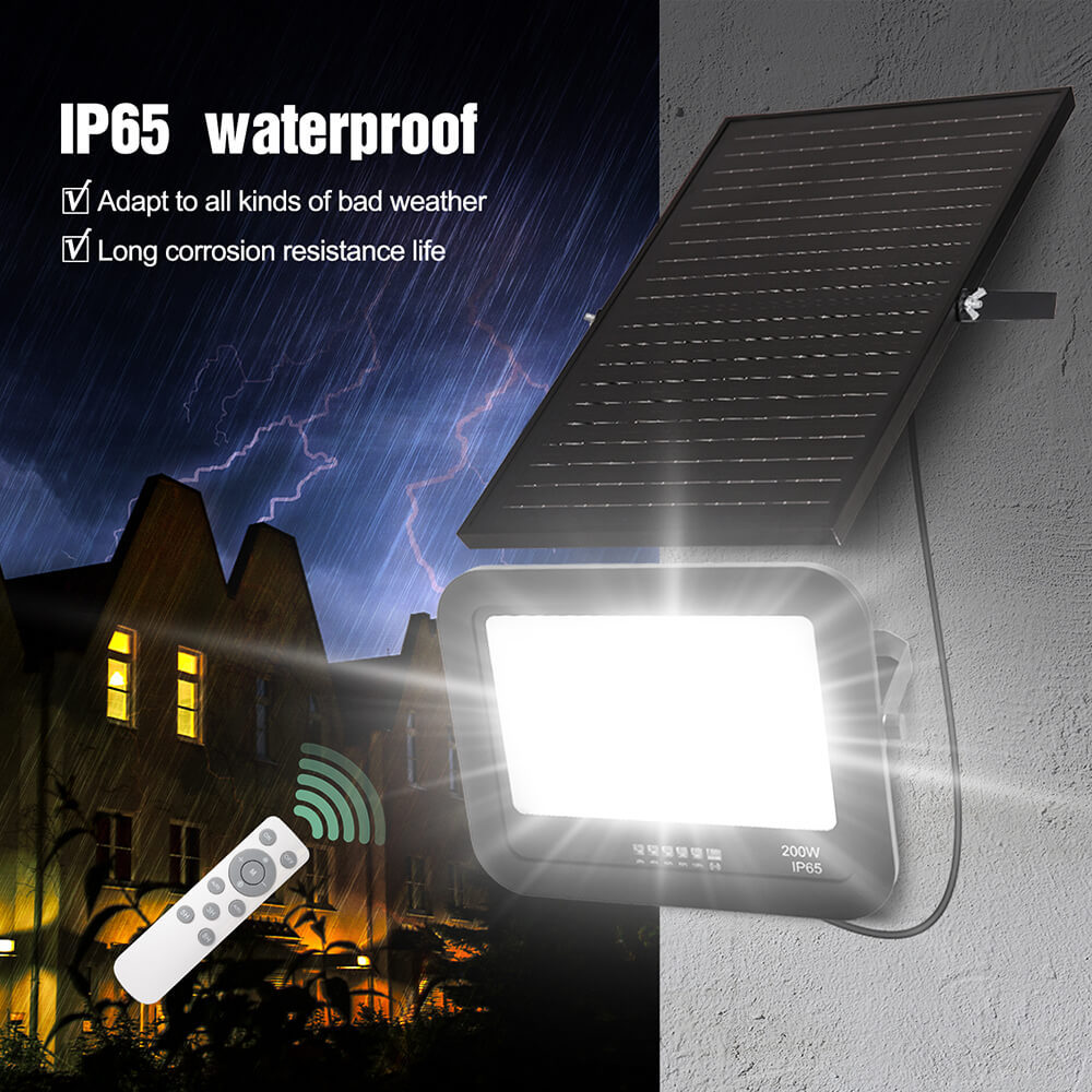 HB Model 50W 100W 200W 300W 400W 500W High Lumens IP65 Outdoor Solar Flood light