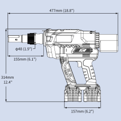 KD-0250B 36V Brushless Tool for 10mm KBOM