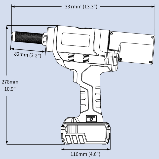 KD-02XL Akku-Bürstenloses Nietwerkzeug