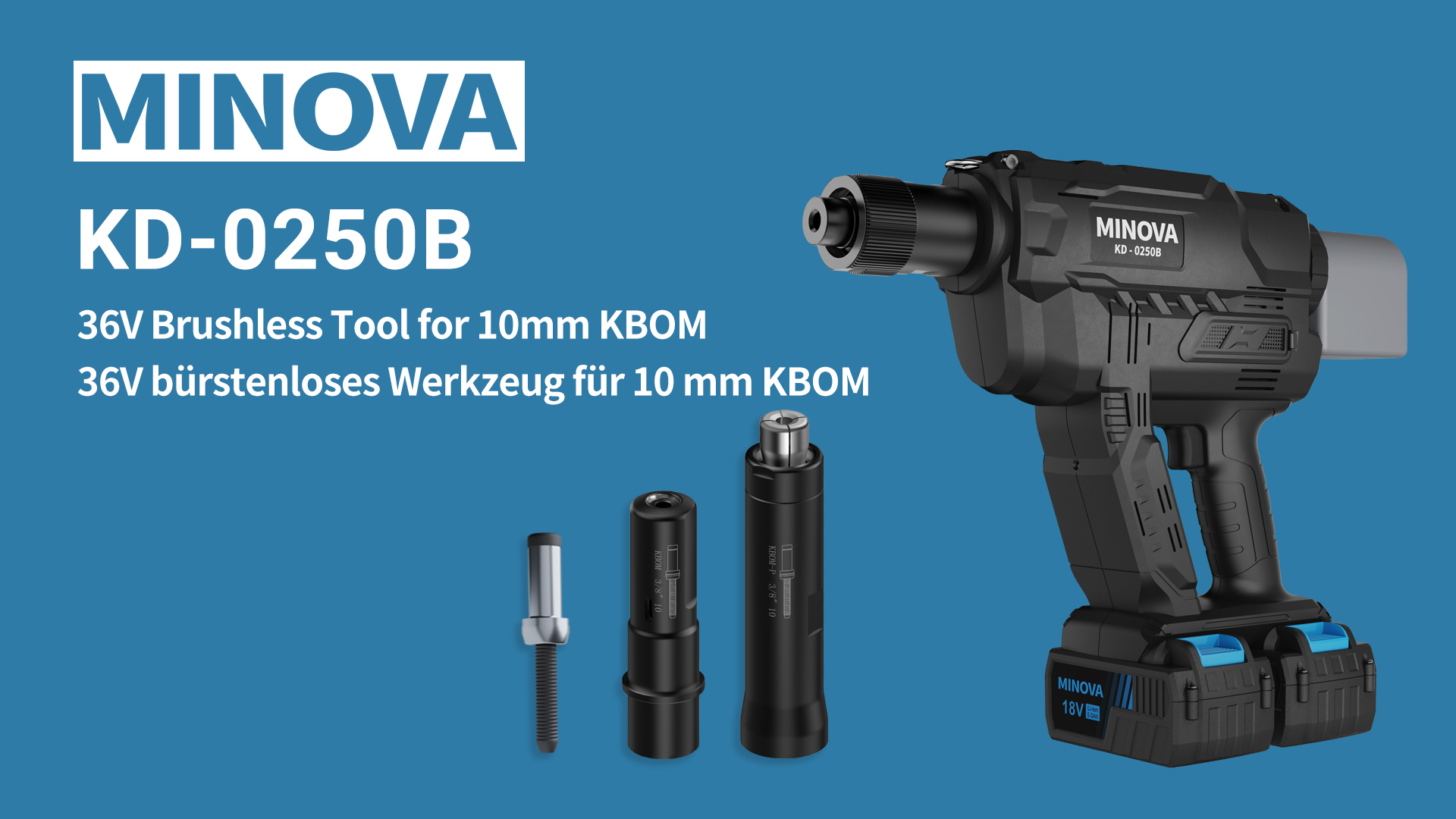KD-0250B 36V Brushless Tool for 10mm KBOM
