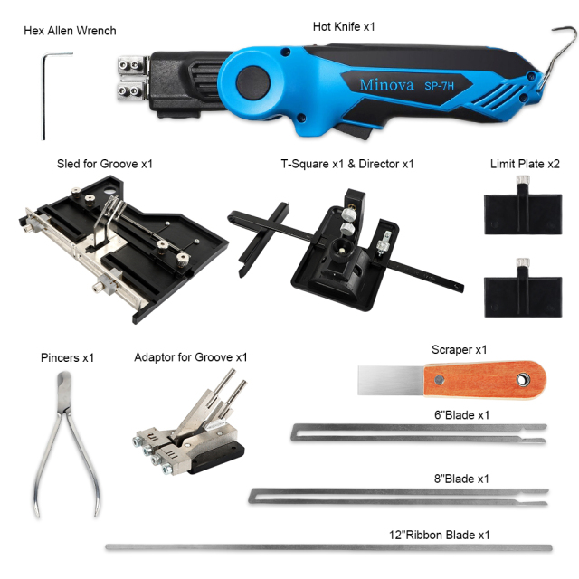 MINOVA 190w rotatable hot knife foam cutter with air-cooling