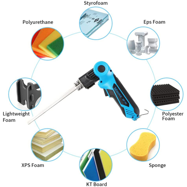 MINOVA 190w rotatable hot knife foam cutter with air-cooling