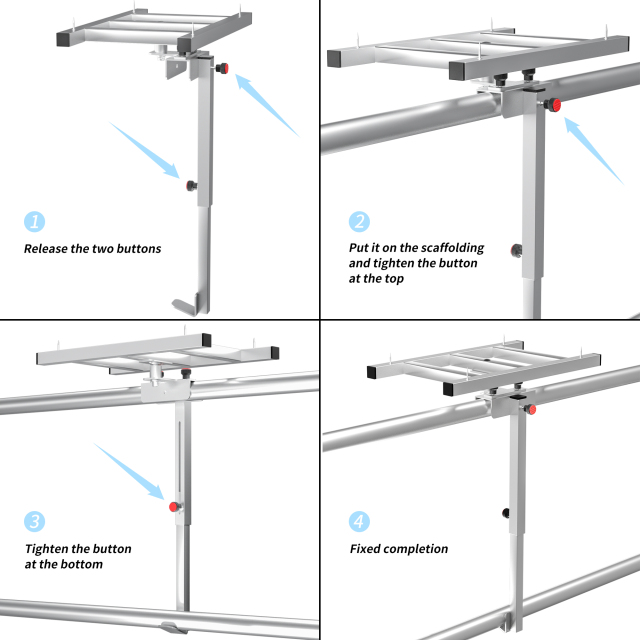 MINOVA scaffolding turntable for supporting insulation panels