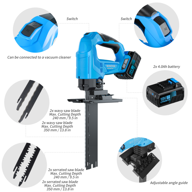 Brushless Cordless Insulating Material Saw