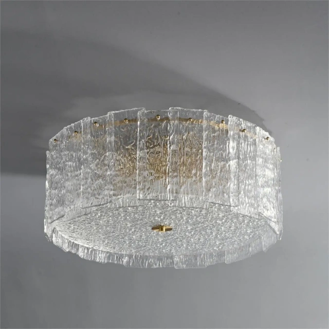 Factory Wholesale Glass Ceiling Lamp Minimalist Brass Flushmounts Living Room Bedroom Porch Glass Led Ceiling Lights