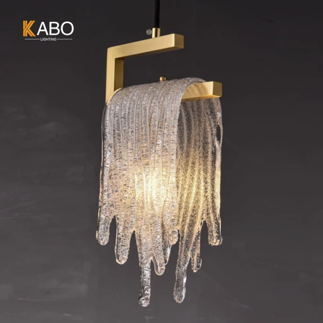 Nordic glass chandelier hanging lamp living room bedroom light dining room restaurant led luxury modern pendant light