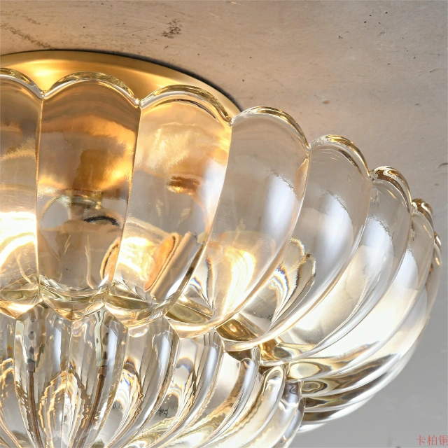 Nordic modern creative designer hotel custom decorative indoor living room modern glass ceiling lamp