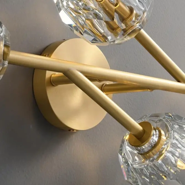 KABO LIGHTING new crystal wall lamps interior brass sconce home decorative wall lamp factory wholesale price