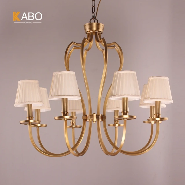 Factory direct sale copper light Nordic showroom living room pendant lamp