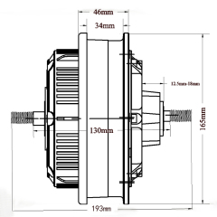 3000w 10 inch electric scooter motor 60-72v 100km/h