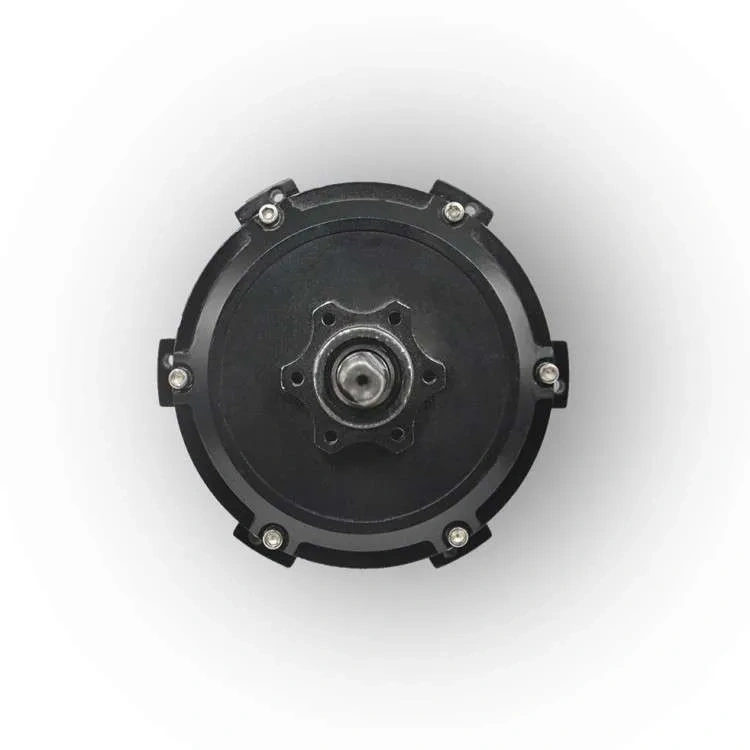 6000w tubeless detached rim scooter motor 170km/h 60-120v 75mm height magnetics