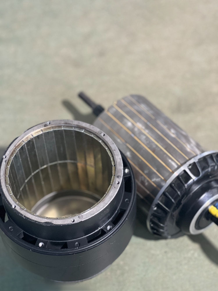 11-Inch Wide Split Motor, 130mm Magnet, 8000W High-Performance Single/Dual Shaft Electric Scooter Engine