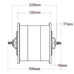 11-Inch Wide Split Motor, 130mm Magnet, 8000W High-Performance Single/Dual Shaft Electric Scooter Engine