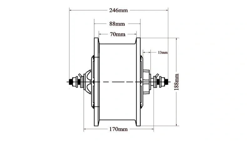 11 Inch High Power Scooter Motor 5000w 150km/h 60v-120V