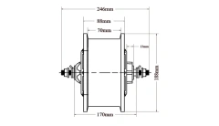 11 Inch High Power Scooter Motor 5000w 150km/h 60v-120V