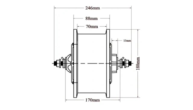 11 Inch High Power Scooter Motor 5000w 150km/h 60v-120V