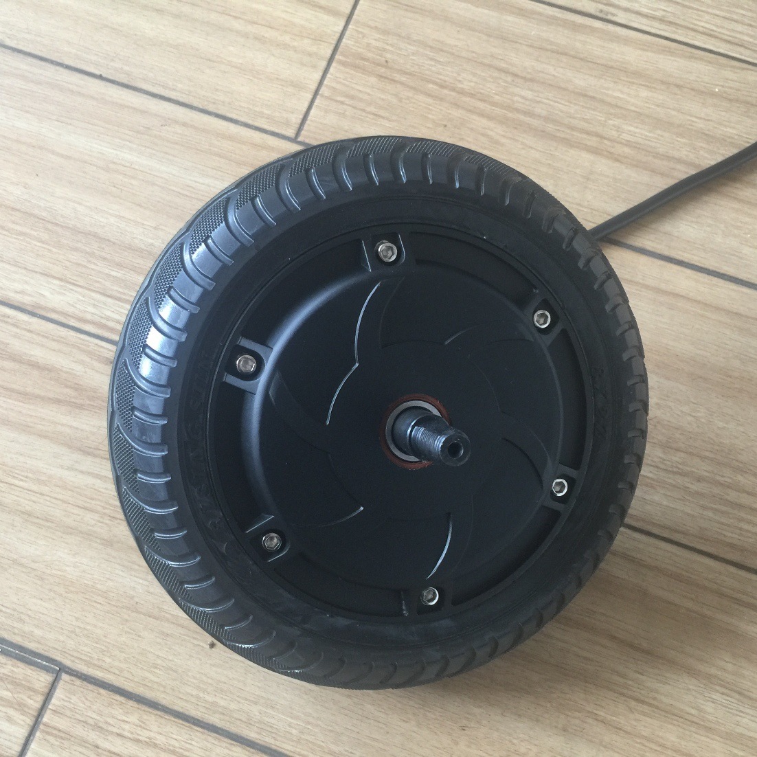 6.5 inch brushless gear motor baby carriage robot handling equipment large torque non-marking wear-resistant tire
