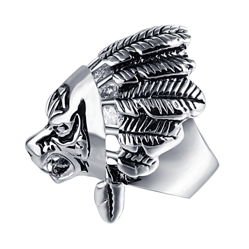 Boho Cool  Hip Hop Rock Silver Punk Skull Big Adjustable Bikers Motorcycle Rings Men's & Boys' Jewelry Wedding Gift