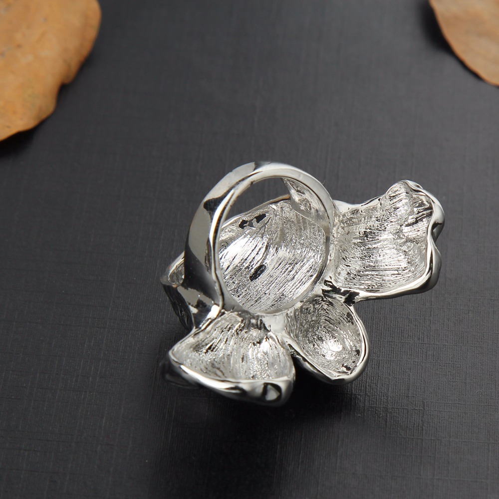 Black Friday Stretch Hip Hop Rock Boho Silver Punk Skull Big Adjustable Bikers Motorcycle Cocktail Rings Men's & Boys' Jewelry