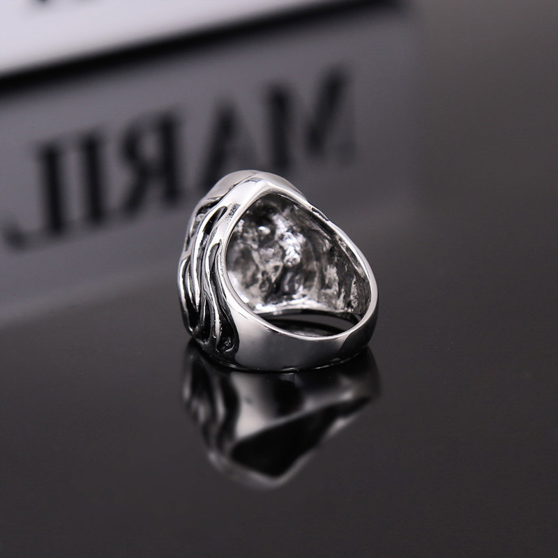 EVBEA Steel Soldier Punk Biker Men's Titanium Stainless Steel Ring Multi Rock Lots Skull Ring For Men Ring Jewelry