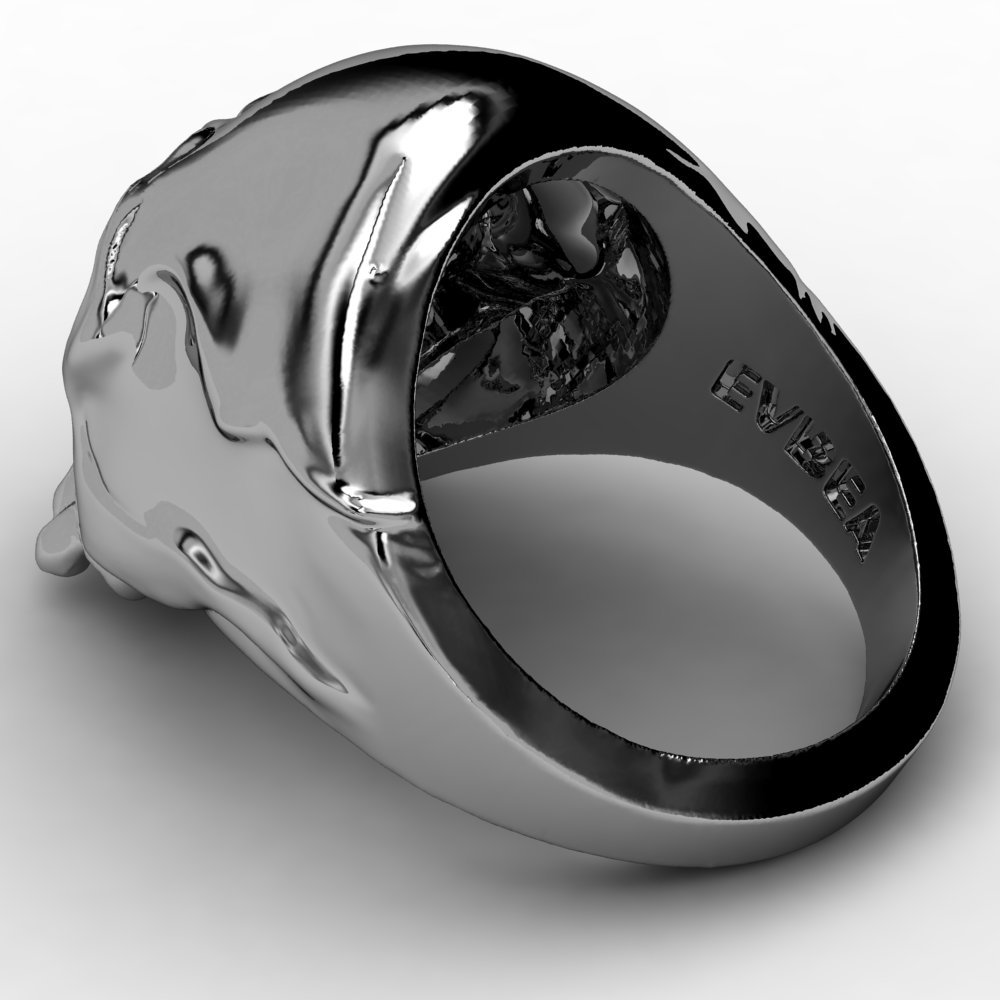 EVBEA Newest Steel Soldier Stainless Steel World Dictator Ring New Designed Cool Skull Fashion Jewelry Titanium Steel Ring