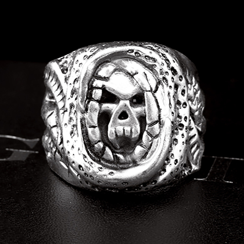 Titanium Steel Lion Head Rings For Men Allergy Free Punk Rock Jewelry Non-Mainstream Cool Mens Rings Party Accessory Friendship