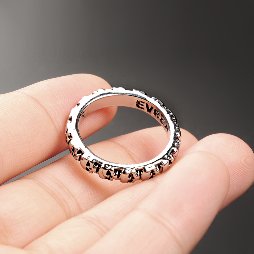 Men's Fashion Skull Biker Ring,Gothic&Punk Style Jewelry