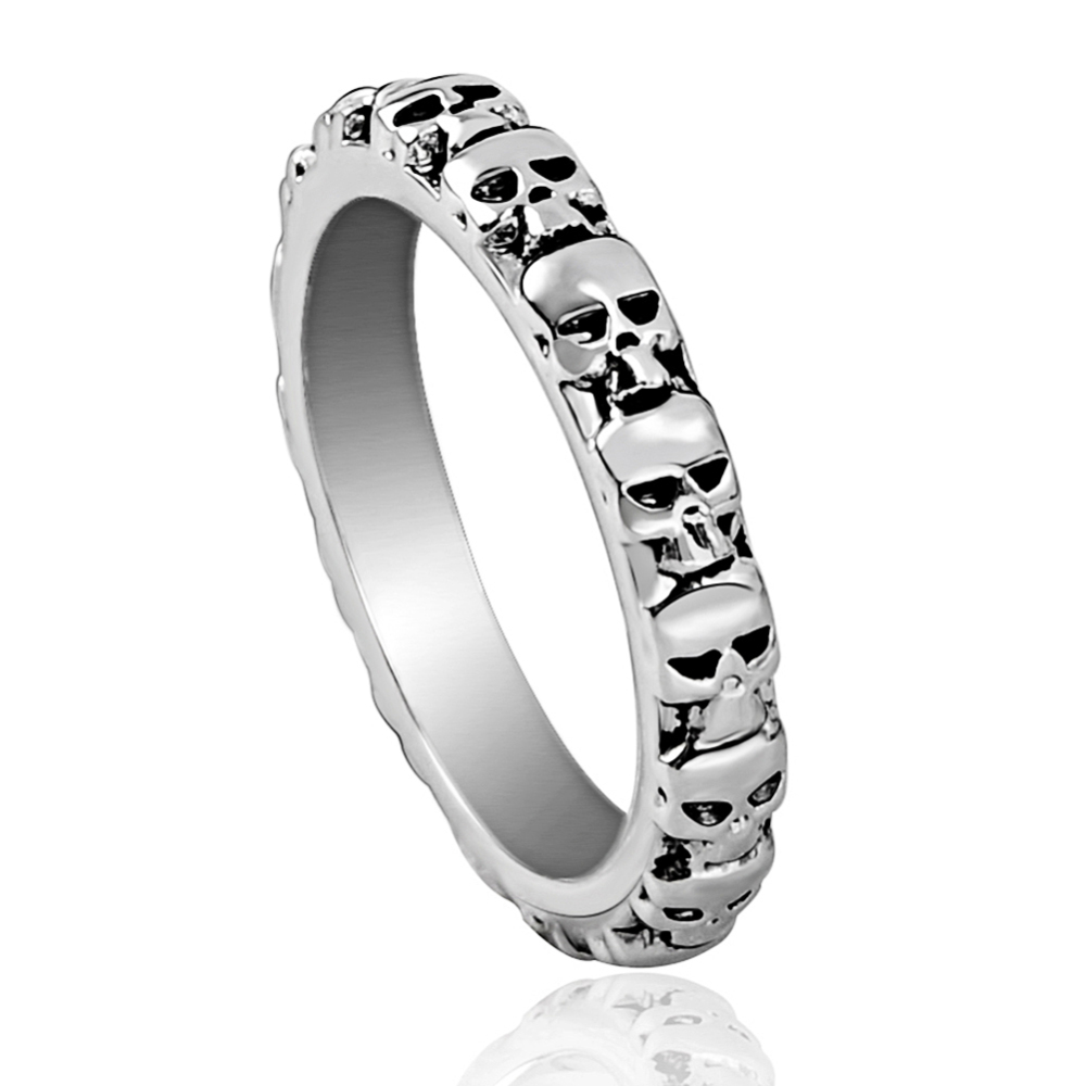 Men's Fashion Skull Biker Ring,Gothic&Punk Style Jewelry
