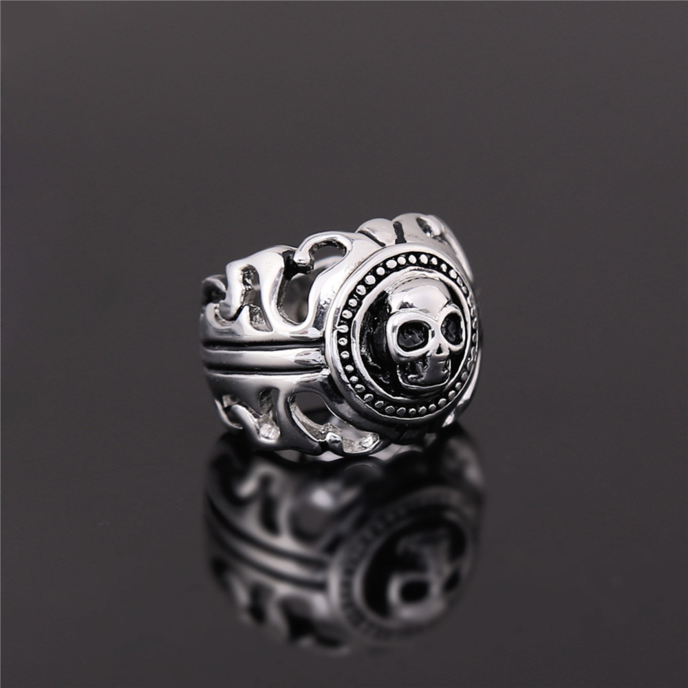 Men's Fashion Biker Skull ring Gothic&Punk Style Jewelry