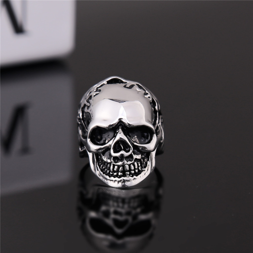 Men's Fashion Biker Skull Ring Gothic Style Jewelry