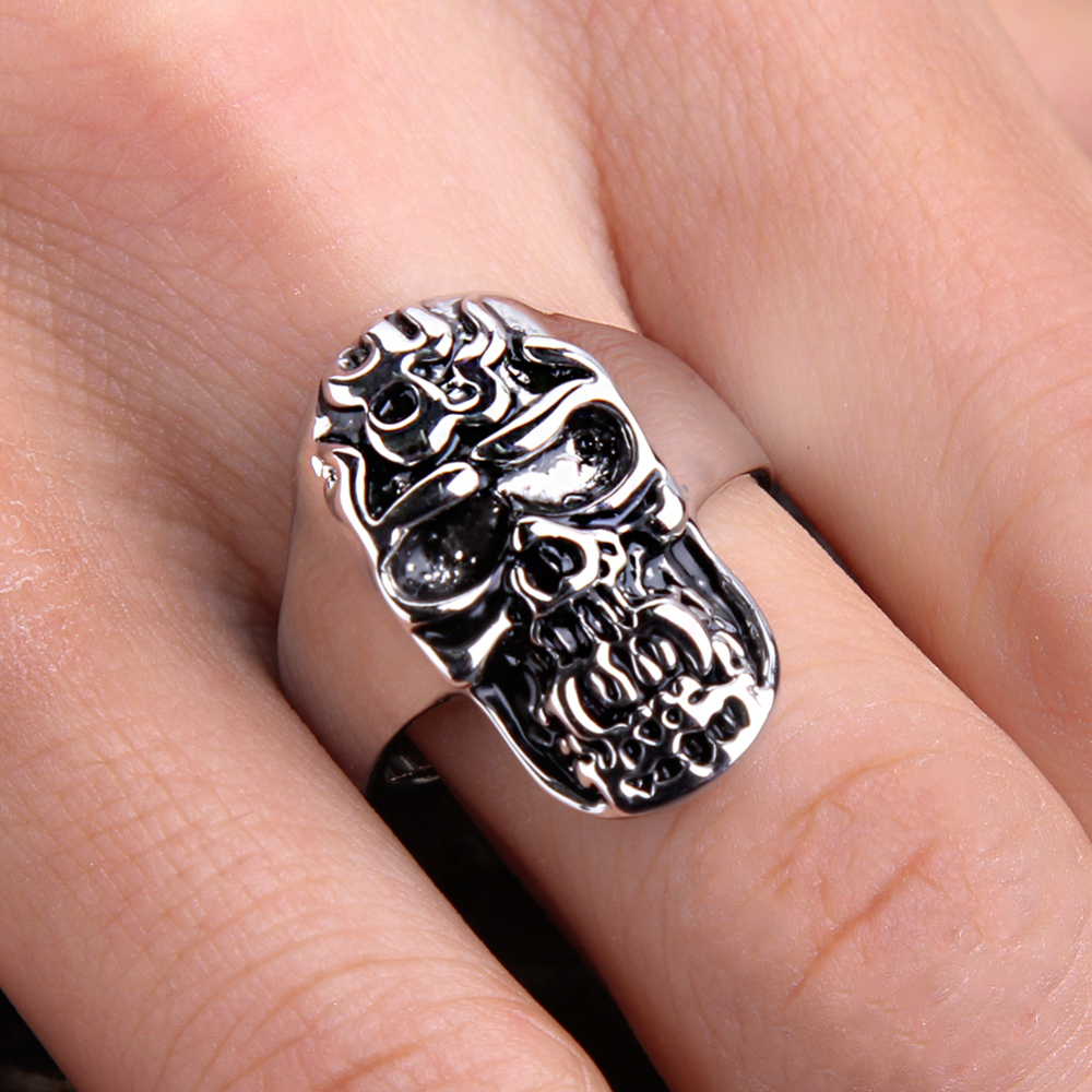 Stainless Bull Unique Engagement Part Ring