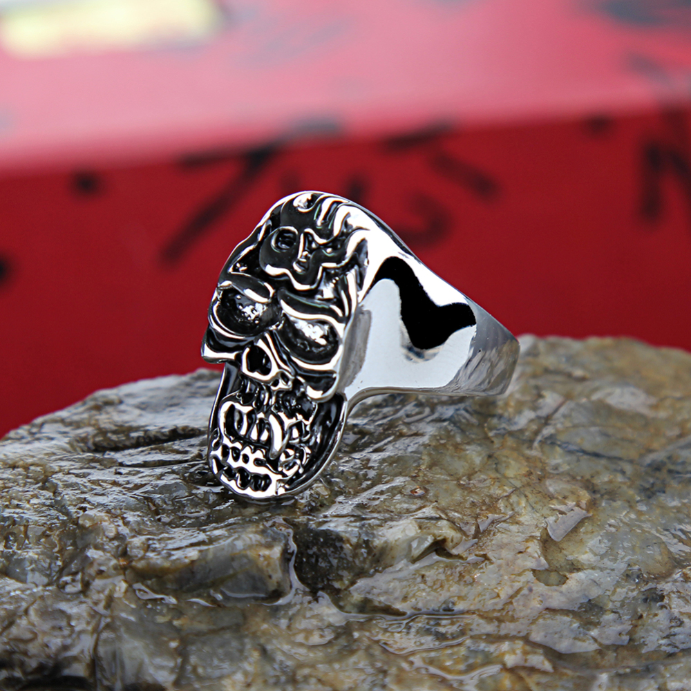 Stainless Bull Unique Engagement Part Ring