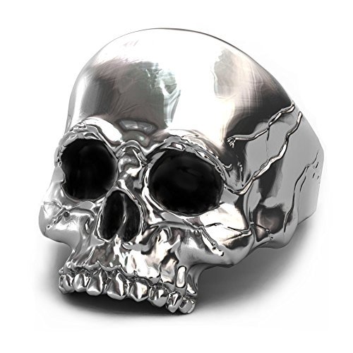 EVBEA Big Punk Biker Skull Ring For Man Stainless Steel Unique Punk Men Cool Jewelry Vintage Jewelry