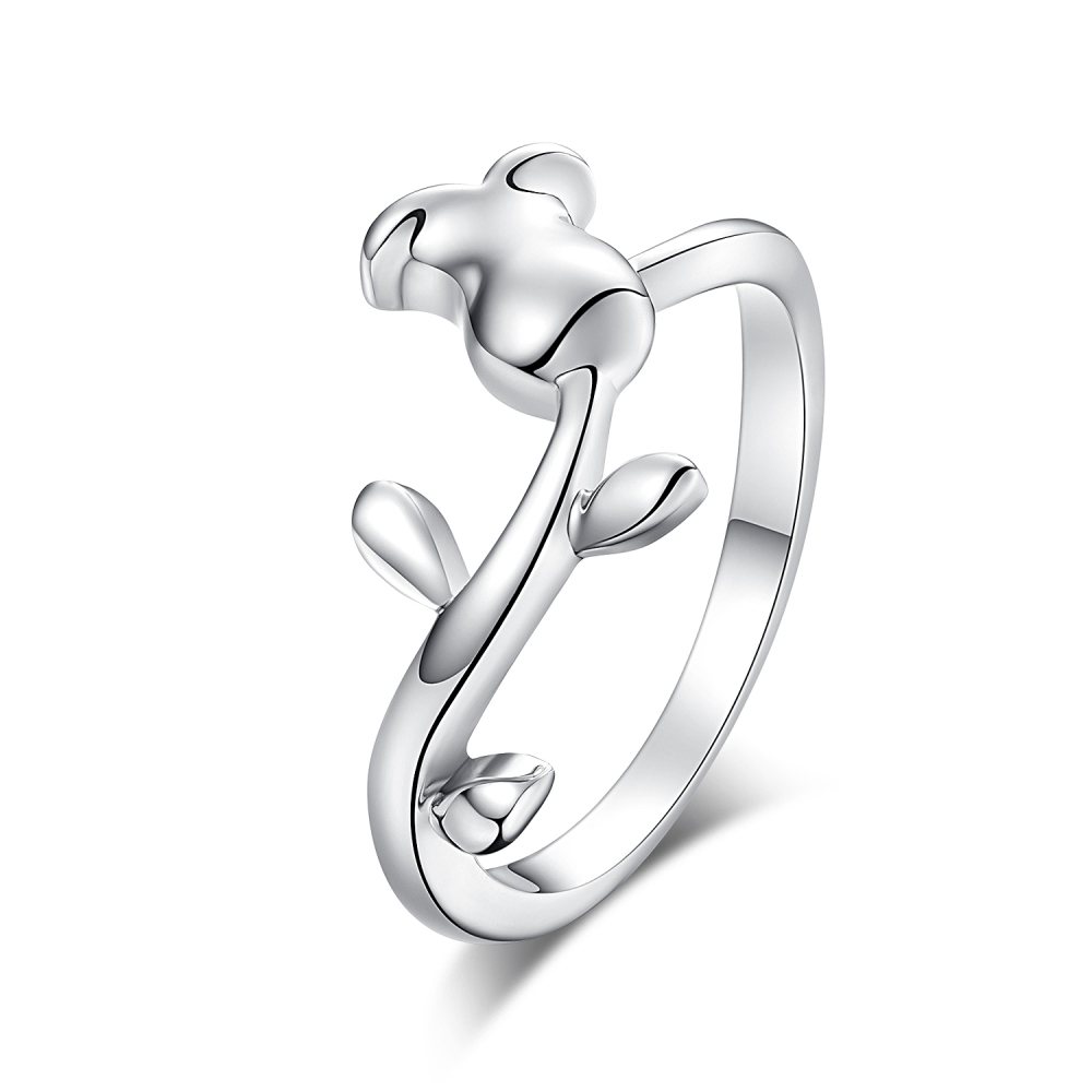 Wedding Bands Valentine Day Vintage Flower Promise Rings for Couples
