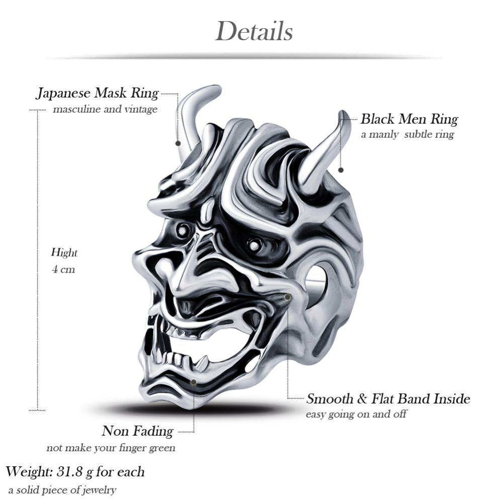 Graduation Cool Hip Hop Punk Skull Big Adjustable Rotating Bikers Bible Rings Men's & boys' Jewelry