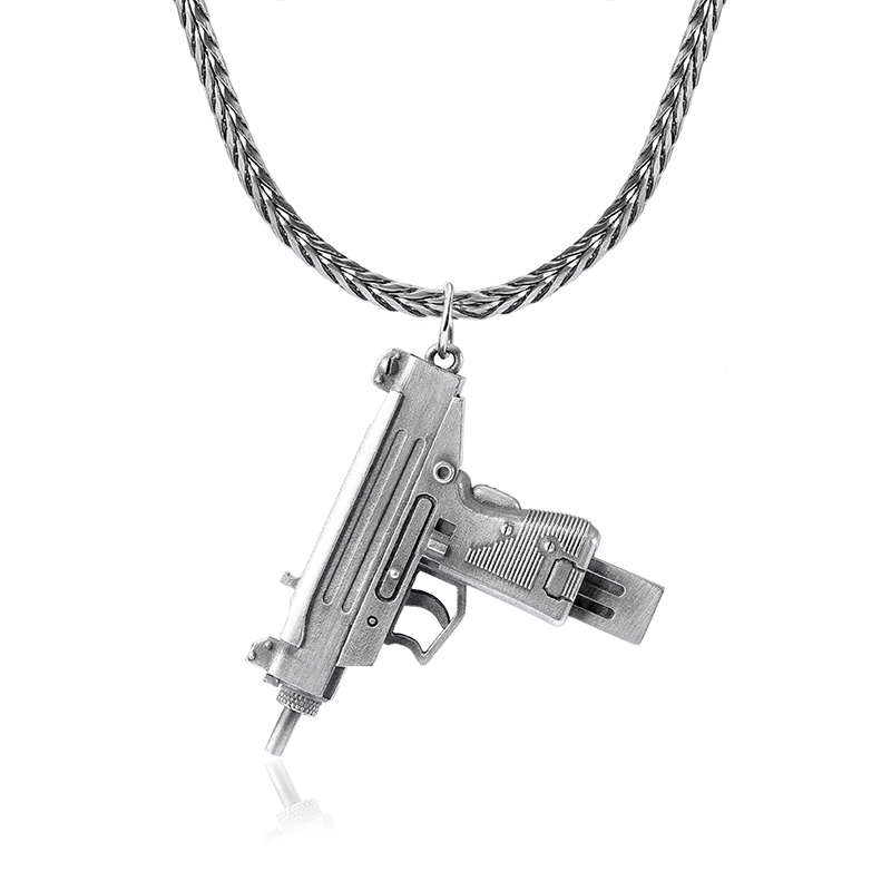 EVBEA UZI Submachine Gun Pendant Necklace