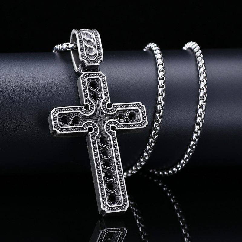 EVBEA Hollow Cross Pendant Necklace
