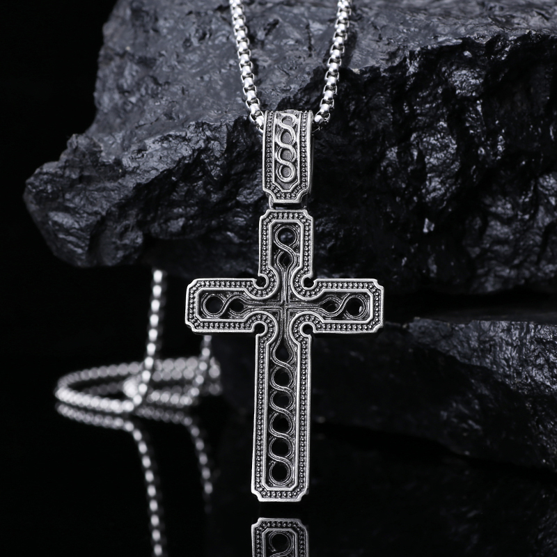 EVBEA Hollow Cross Pendant Necklace