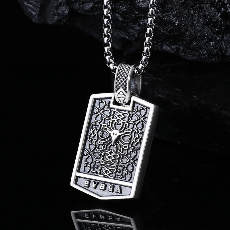 EVBEA Cross Square Pendant Necklace