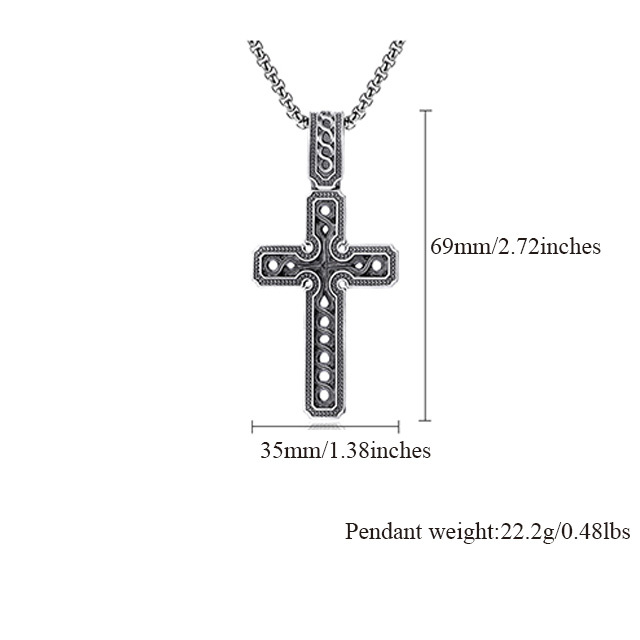 EVBEA Hollow Cross Pendant Necklace