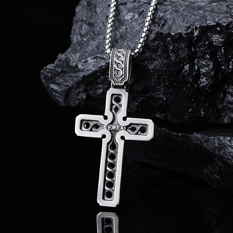 EVBEA Hollow Cross Pendant Necklace