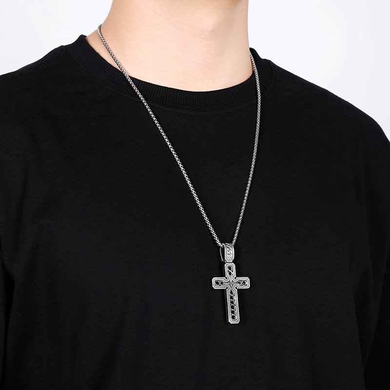 EVBEA Hollow Cross Pendant Necklace