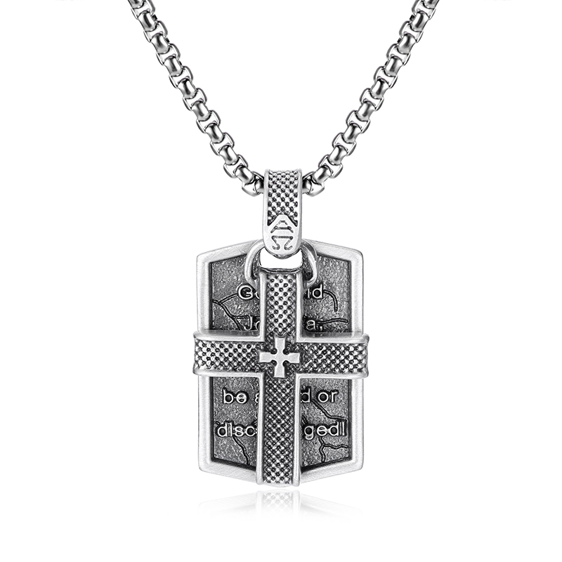 EVBEA Cross Square Pendant Necklace