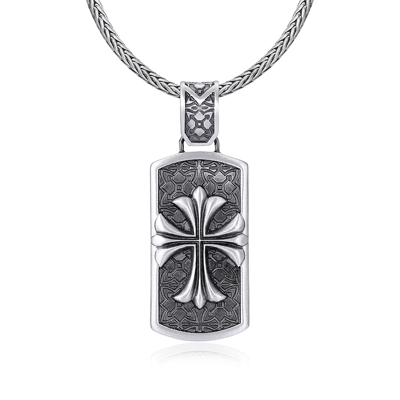 EVBEA Pattern Square Pendant Necklace